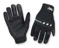 2XRU6 Anti-Vibration Gloves, M, Black, PR