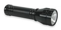 2XTG7 Handheld Flashlight, Aluminum, Black