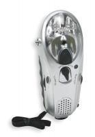 2XTG9 Crank Light with Radio, Silver