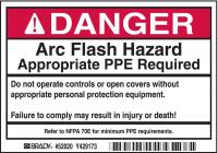 2XU73 Arc Flash Protection Label, PK 100