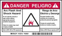 2XU86 Arc Flash Protection Label, PK 100