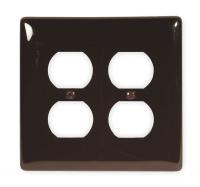 2XVA4 Wall Plate, 2 Gang, Brown