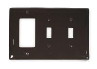 2XVA7 Wall Plate, Brown