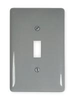 2XVC2 Wall Plate, Switch, 1 Gang, Gray