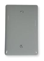 2XVC8 Wall Plate, 1 Gang, Gray