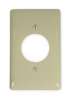 2XVD4 Wall Plate, 1.6In, Ivory