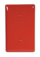 2XVD6 Wall Plate, 1 Gang, Red