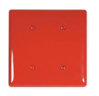 2XVD7 Wall Plate, 2 Gangs, Red