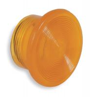 2XVF1 Mushroom Knob, 1 3/8 In, Amber