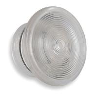 2XVH3 Mushroom Knob, 1 3/8 In, Clear