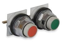 2XVR8 Push Button, 30mm, Red/Green, Metal