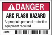2XY10 Arc Flash Protection Label, 2 In. H, PK 10