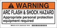 2XY12 Arc Flash Protection Label, 2 In. H, PK 10