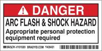 2XY14 Arc Flash Protection Label, 2 In. H, PK 10