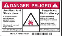 2XY19 Arc Flash Protection Label, 6 In. W, PK 5