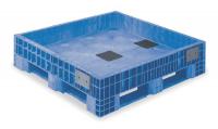 2YA80 Non-Collapsible Transport Tub, H 15, Blue