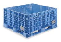 2YA81 Non-Collapsible Transport Tub, H 19, Blue