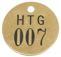 2YB26 Nbr Tag, 1-1/2 x 1-1/2 In, 1-25, PK25