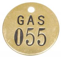 2YB48 Nbr Tag, 1-1/2 x 1-1/2 In, 51-75, PK25