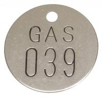 2YB71 Nbr Tag, 1-1/2 x 1-1/2 In, 26-50, PK25