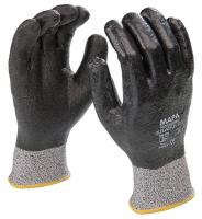 2YKJ2 Cut Resistant Gloves, Gray/Black, L, PR