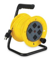 2YKR3 Cord Reel, Manual, 16/3, 40Ft, Yellow