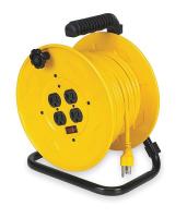 2YKR5 Cord Reel, Manual, 14/3, 80Ft, Yellow