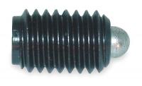 2YKX7 Plunger, Spring, Steel, Zinc, #10-32, PK 5