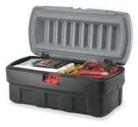 2YU14 Storage/Cargo Box, 35 Gal, Black/Red