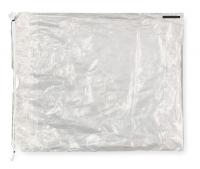 2YV20 Clear Drawstring Bag, Polyethylene, PK500
