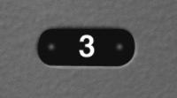 2YV64 Number Plate, W 1 5/8 In, H 1/2 In, Black