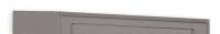 2YV97 Slope Top Kit, 3 Frame Wide, W36, D12, Gray