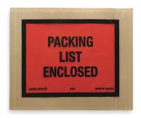 2YY98 Packing List Envelope, 5-1/2 In, PK 1000