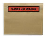2ZA13 Packing List Envelope, 5-1/2 In, PK 1000