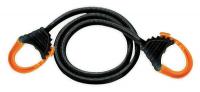 2ZA97 Bungee Cord, Closing Snap Hook, 24 In.L