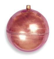 2ZDU1 Float Ball, Round, Copper, 7 In