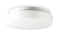 2ZE23 Ceiling Fixture, 22W, Circular, White