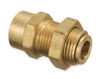 2ZKY3 Female Bulkhead, 1/2-14, 1/2 In Tube Sz