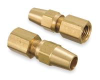 2ZLZ8 Female Connector3/8-18, 3/8 In Tube Sz