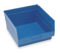 2ZMP2 Shelf Bin, W 11 1/8, H 6, D 11 5/8, Blue