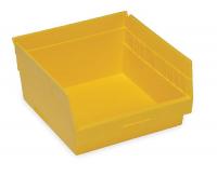 2ZMT5 Shelf Bin, W 11 1/8, H 6, D 11 5/8, Yellow