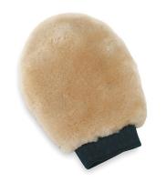 2ZPD6 Wool Polishing/Bug Scrubbing Mitt, Brown