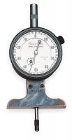 2ZUH2 Dial Depth Gage, 3 In, 2 1/2 In Base