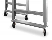2ZV22 Plate Caster Kit, 1000 lb.
