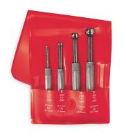 2ZVC4 Hole Gage Set, 4 Pc, Full Ball, Case