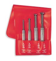 2ZVC5 Hole Gage Set, 4 Pc, Half Ball, Case