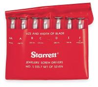 2ZVJ9 Jewelers Screwdriver Set, 7 Pc