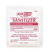 2ZWK7 Powder Beer Clean Sanitizer, PK100