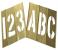 20Y504 - STENCIL NUMB & LTR KIT 6 In BRASS, 92PCS Подробнее...