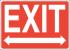 22CY70 - Exit Sign, Plastic, 7x10 In., English Подробнее...